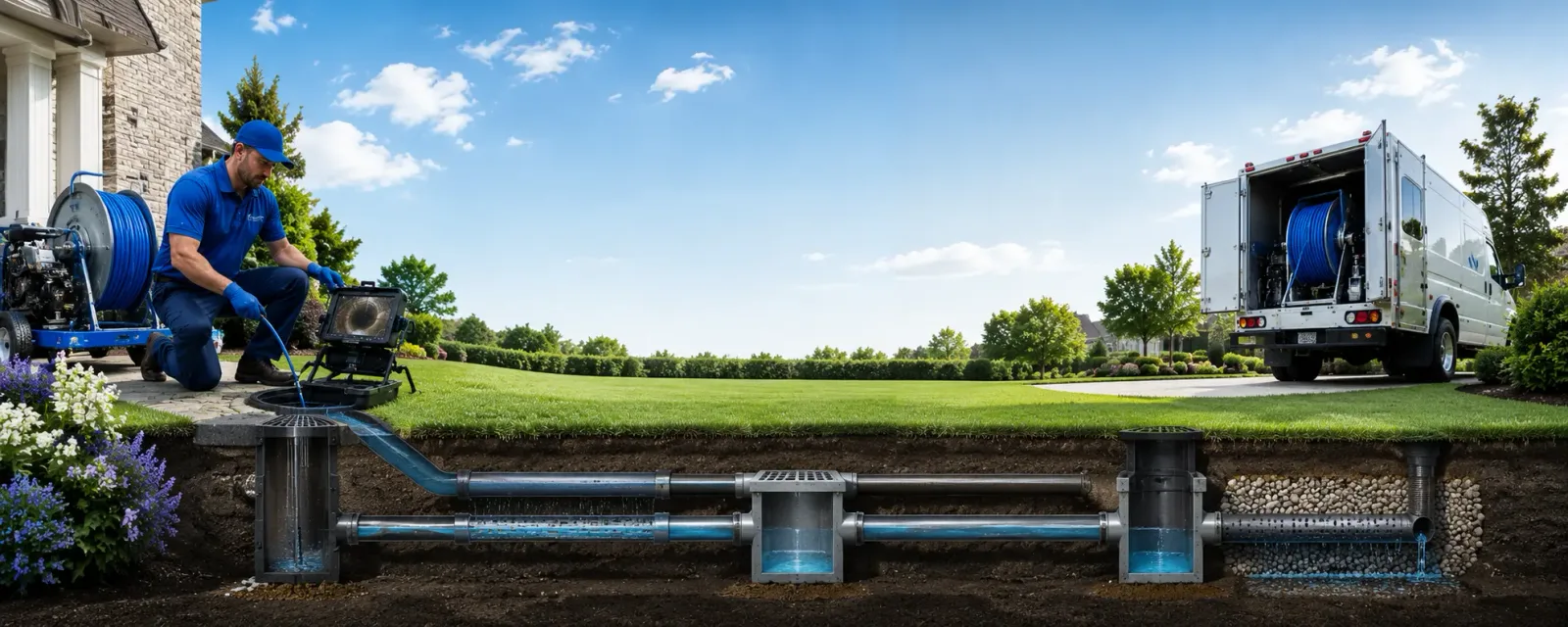 Outdoor drain cleaning information for Manhattan, NV